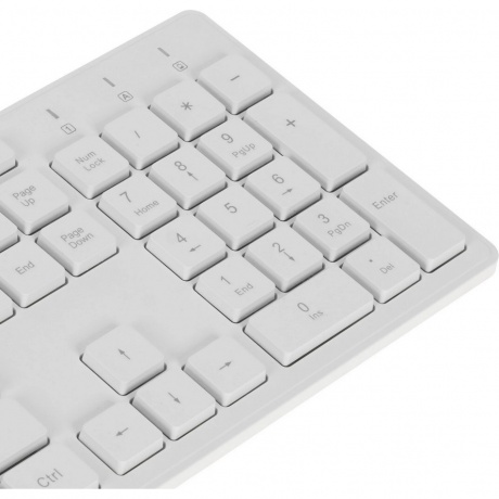 Набор клавиатура+мышь Oklick 240M белый - фото 5