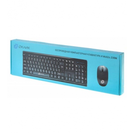 Набор клавиатура+мышь Oklick 230M черный - фото 3
