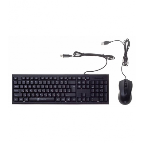 Набор клавиатура+мышь Oklick 620M черный - фото 1