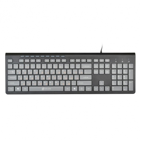 Клавиатура Oklick 480M серый/черный - фото 1