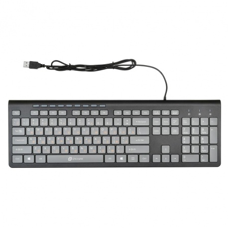 Клавиатура Oklick 480M серый/черный - фото 3