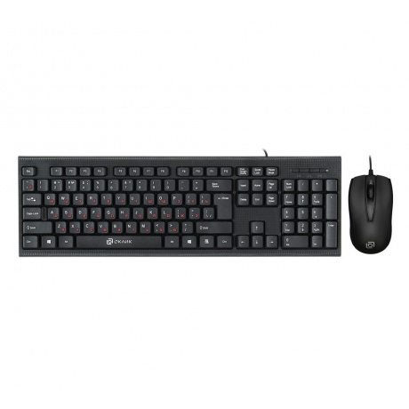 Набор клавиатура+мышь Oklick 630M черный - фото 1
