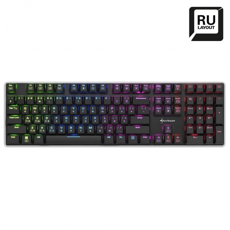 Клавиатура Sharkoon PureWriter RGB (Kailh Red switches) - фото 2