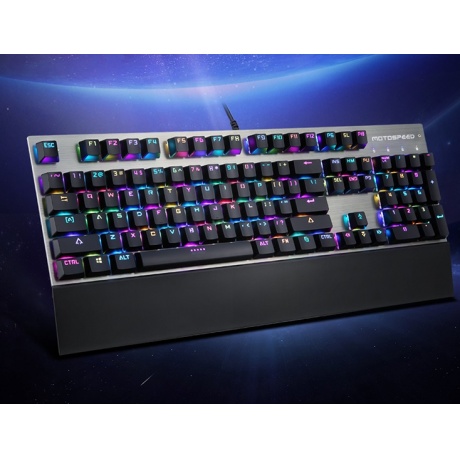 Игровая проводная клавиатура Motospeed CK108 RGB Outemu Black switch - фото 6