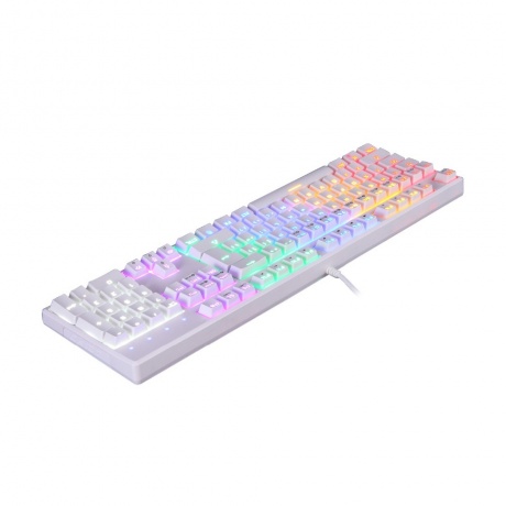 Игровая проводная клавиатура Motospeed K96 (CK107) Rainbow Xinda Blue switch белая - фото 2