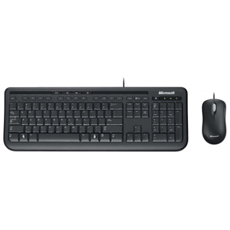 Набор клавиатура+мышь Microsoft Wired Desktop 600 USB Black - фото 1