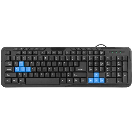 Клавиатура Defender HM-430 RU Black USB - фото 1