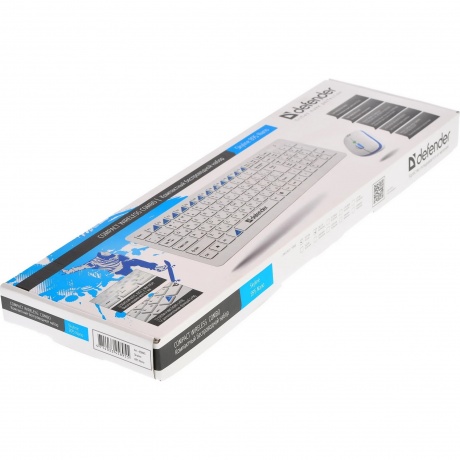 Набор клавиатура+мышь Defender Skyline 895 Nano White USB - фото 12