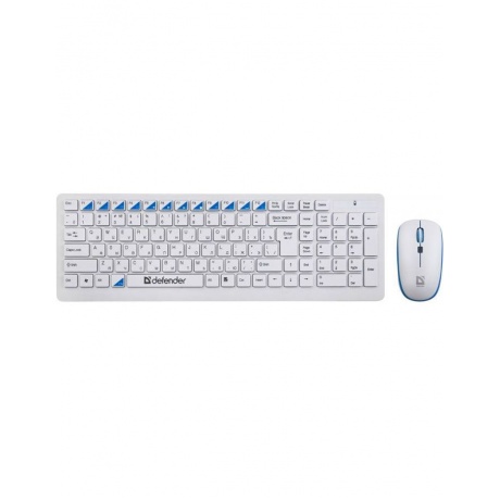 Набор клавиатура+мышь Defender Skyline 895 Nano White USB - фото 1