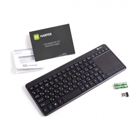 Клавиатура Harper KBT-101 радио беспроводная Black - фото 1