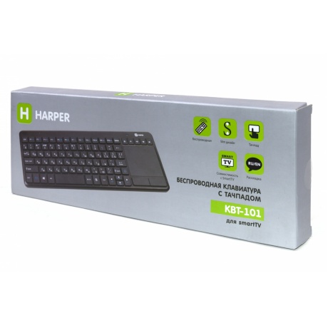 Клавиатура Harper KBT-101 радио беспроводная Black - фото 3