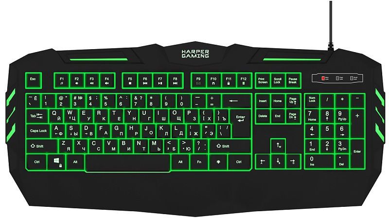 

Клавиатура Harper Gaming Backfire GKB-15 Black, Черный