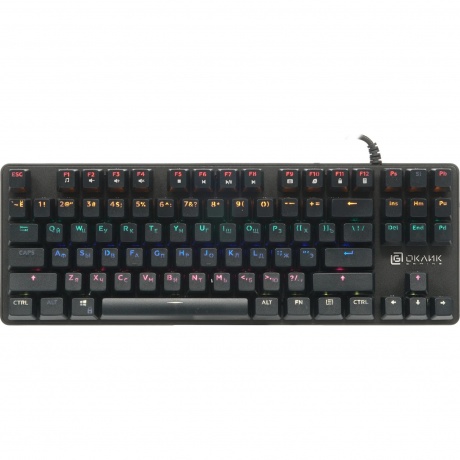 Клавиатура Oklick 969G SHOTGUN механическая черный USB Multimedia for gamer LED - фото 2
