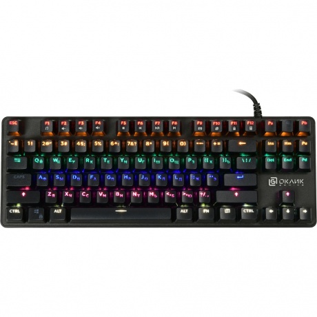 Клавиатура Oklick 969G SHOTGUN механическая черный USB Multimedia for gamer LED - фото 11