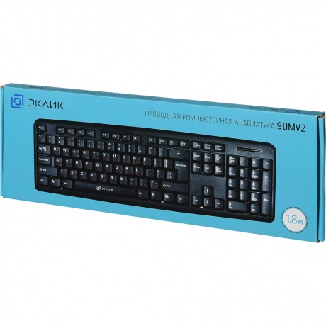 Клавиатура Oklick 90MV2 черный USB - фото 10
