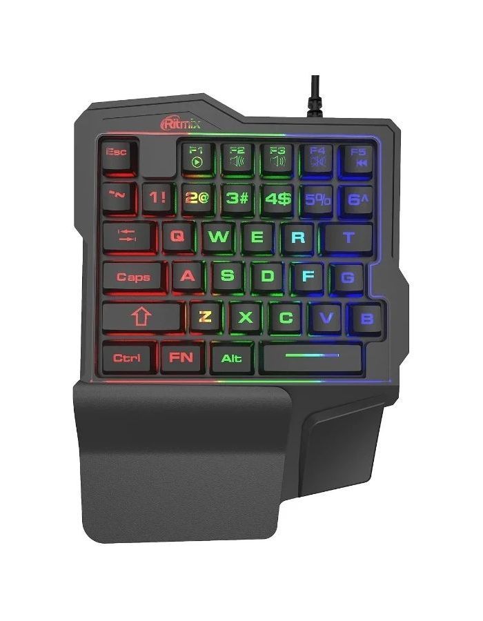 Клавиатура RITMIX RKB-209 BL Gaming клавиатура для ноутбука asus n56 n56v черная с красной подсветкой