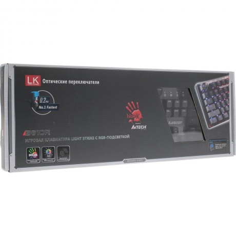 Клавиатура A4Tech Bloody B810R Battlefield USB Multimedia черный - фото 6