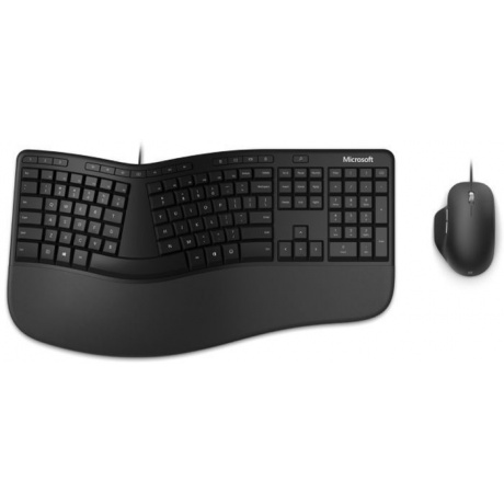 Набор клавиатура+мышь Microsoft Ergonomic Keyboard Kili &amp; Mouse LionRock 4 Business черный - фото 1