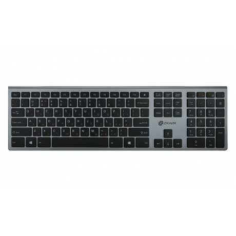 Клавиатура Oklick 890S серый - фото 1