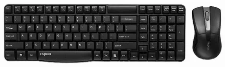 Набор клавиатура+мышь Rapoo X1800S черный