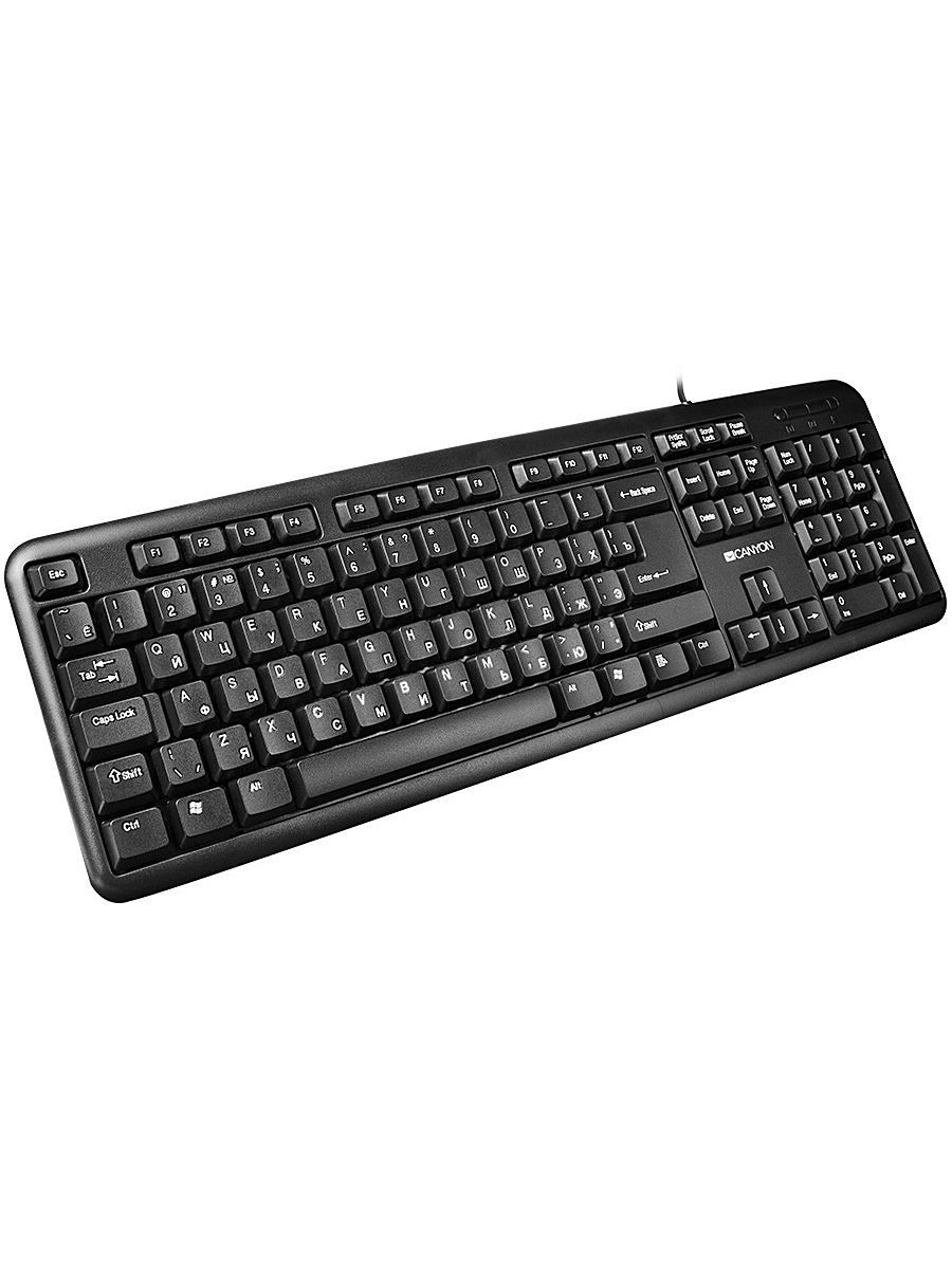 цена Клавиатура CANYON HI1CNECKEY01RU USB черный
