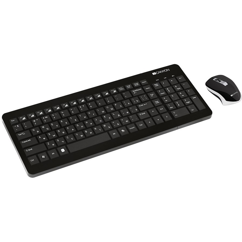 Набор клавиатура+мышь Canyon CNS-HSETW3 Black