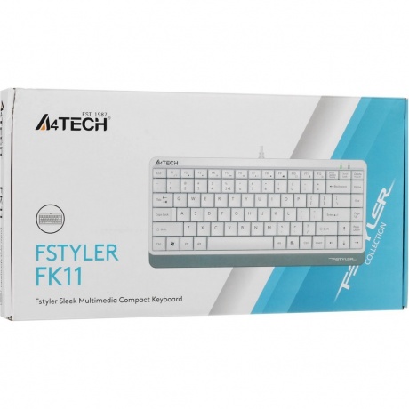 Клавиатура A4Tech Fstyler FK11 белый - фото 7