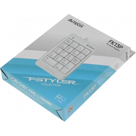 Числовой блок A4Tech Fstyler FK13 белый - фото 4