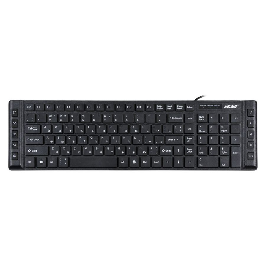 Клавиатура Acer OKW010 (ZL.KBDEE.002) черный клавиатура мышь acer occ200 белый желтый zl accee 002