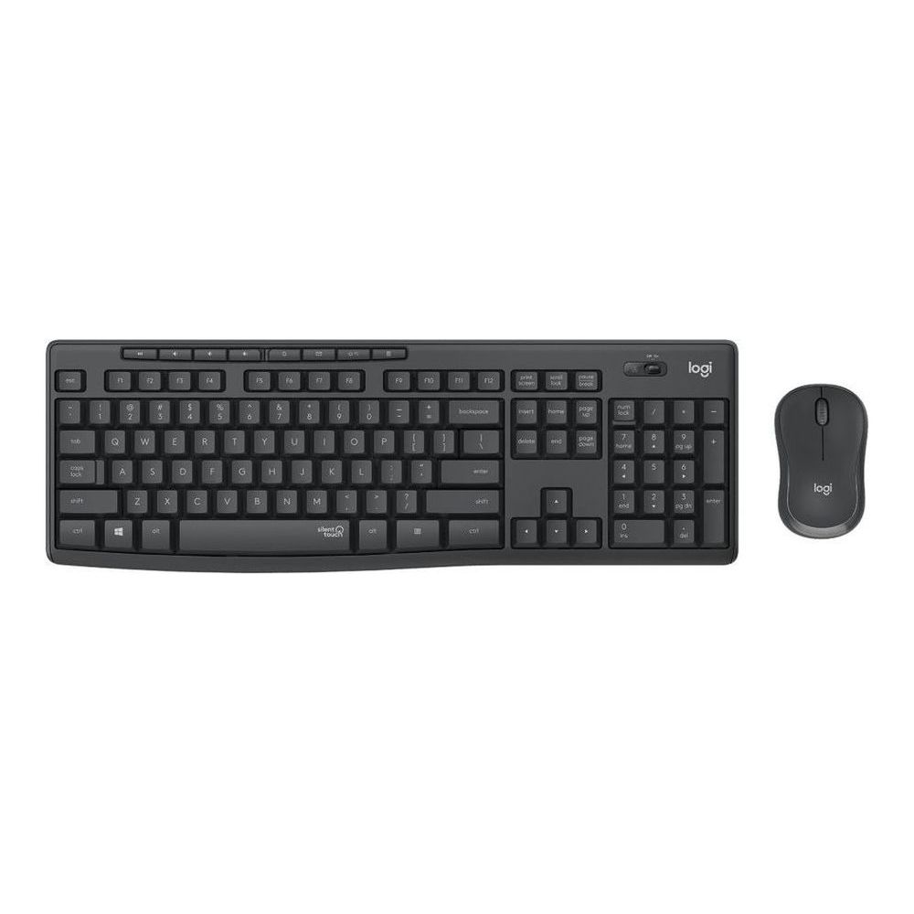 Набор клавиатура+мышь Logitech MK295 Silent Wireless Combo черный цена и фото