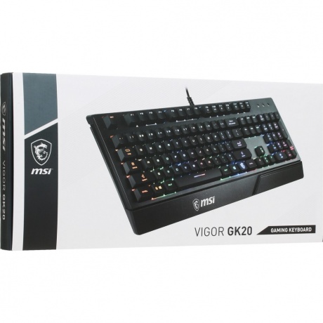 Клавиатура MSI Vigor GK20 RU черный - фото 7