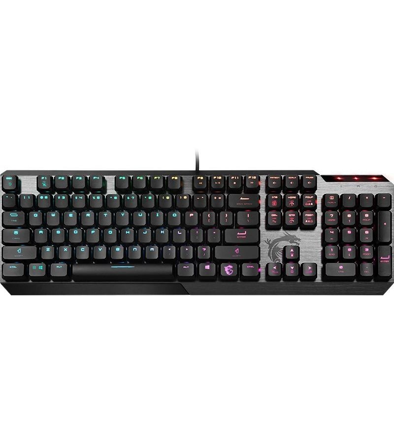 Клавиатура MSI Vigor GK50 Low Profile RU черный клавиатура cooler master keyboard sk630 low profile