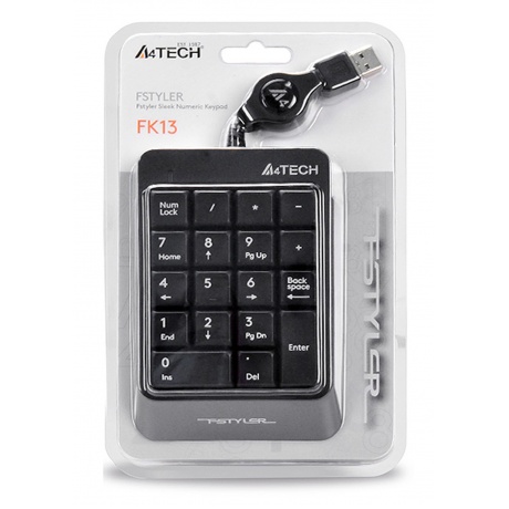 Числовой блок A4Tech Fstyler FK13 серый - фото 6