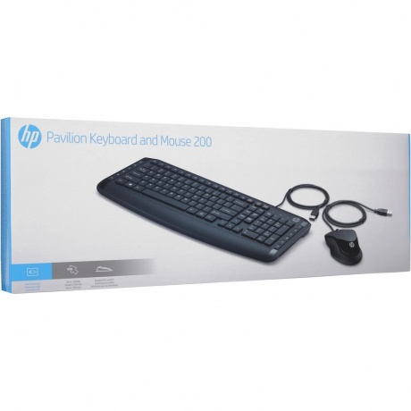 Набор клавиатура+мышь HP Pavilion 200 (9DF28AA) Black - фото 7