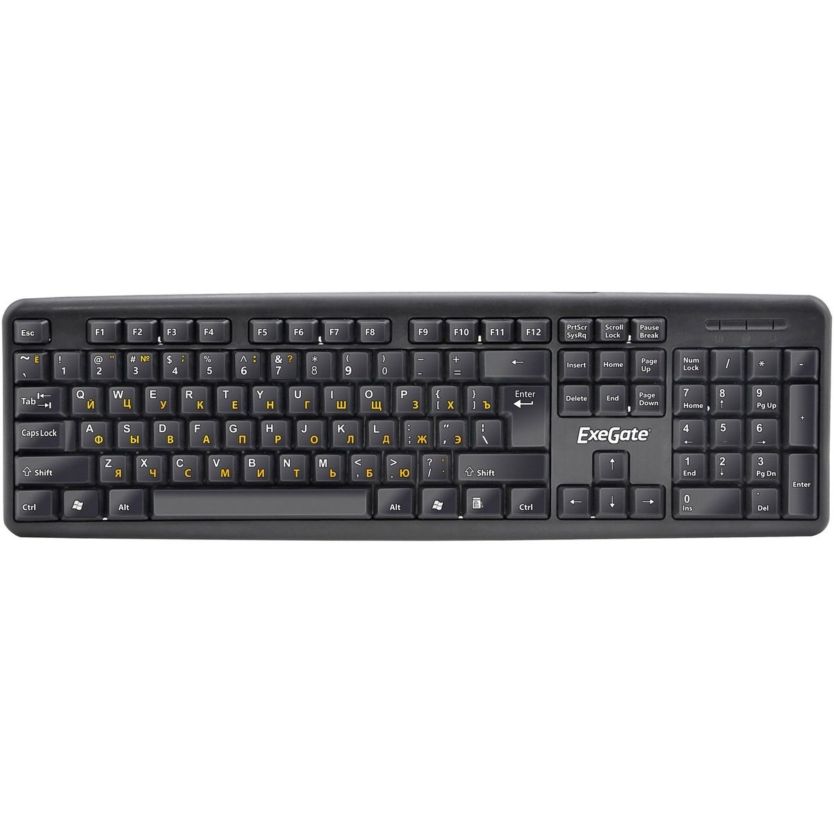 Клавиатура ExeGate LY-331 OEM USB Black комплект 4 штук клавиатура exegate ly 331 черный usb color box
