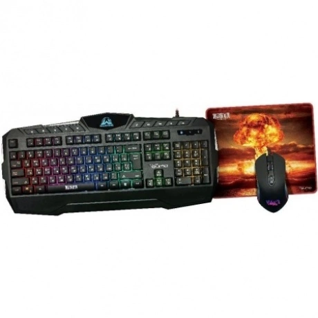 Набор клавиатура+мышь Qumo Wartime K51/M67