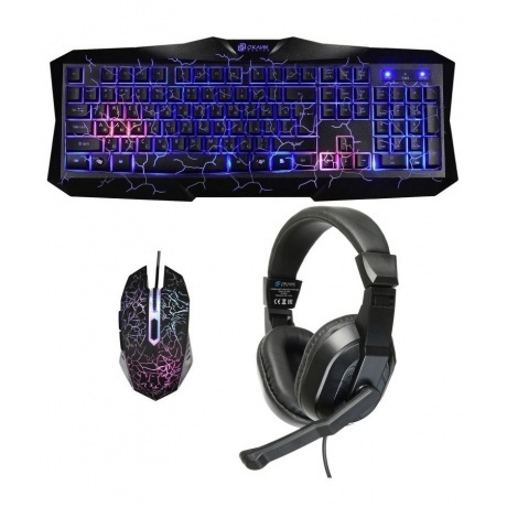 

Комлект Oklick HS-HKM100G Imperial черный