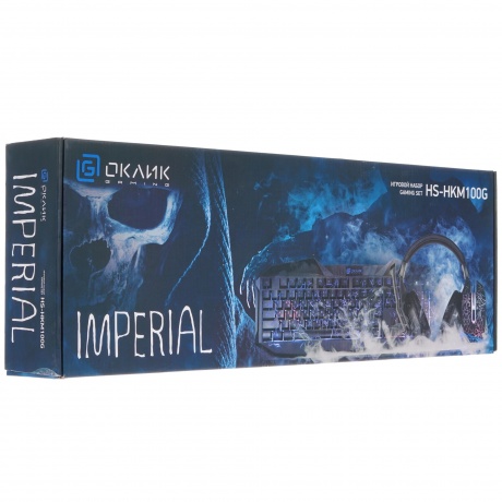 Комлект Oklick HS-HKM100G Imperial черный - фото 36