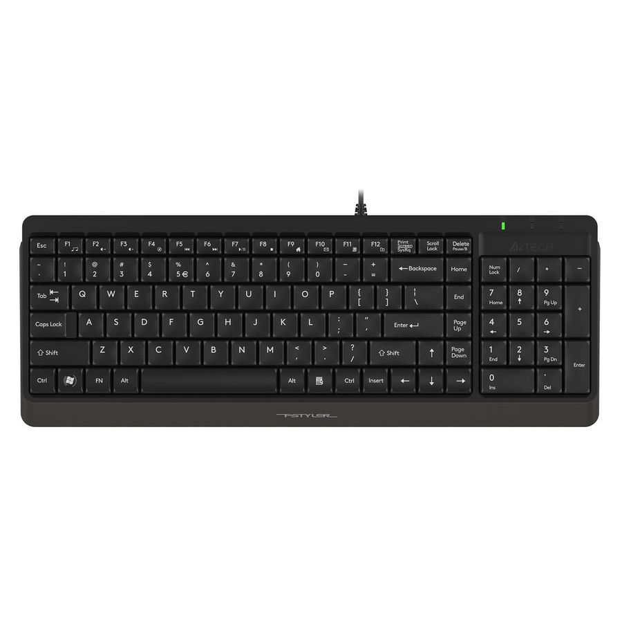 Клавиатура A4Tech Fstyler FK15 черный клавиатура для ноутбука dns 0117116 черная плоский enter черная без рамки