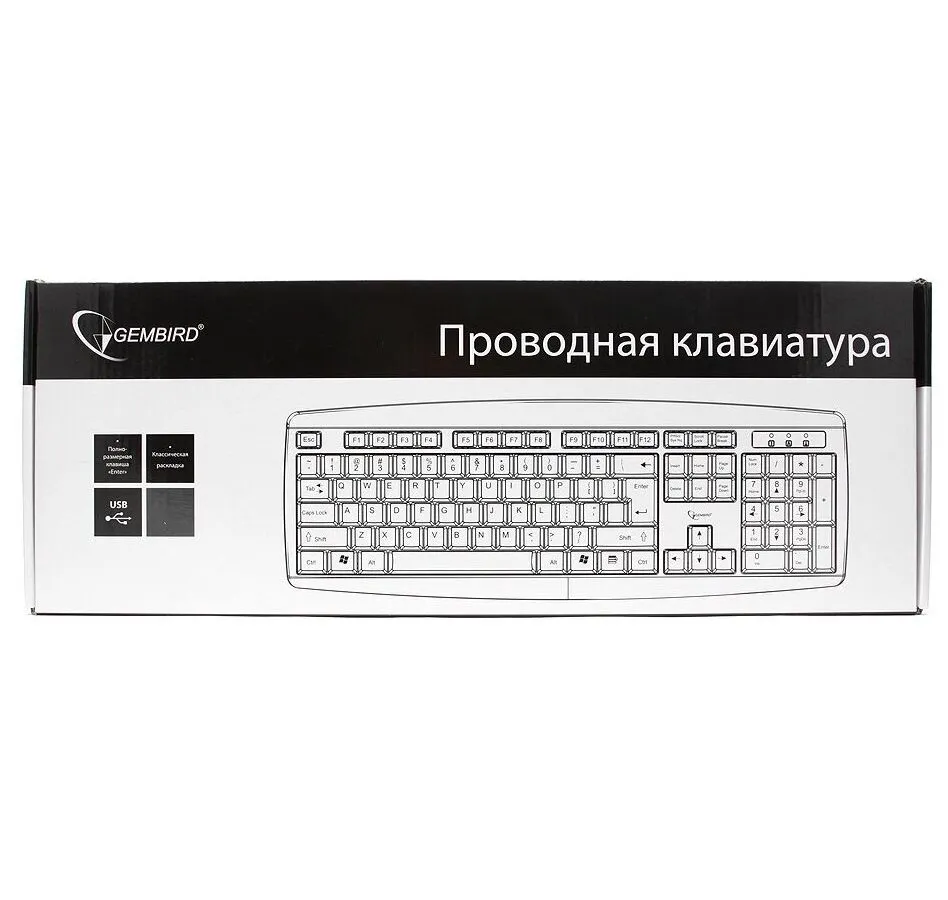 Клавиатура Gembird KB-8351U-BL black  (KB-8351U-BL) - фото 3