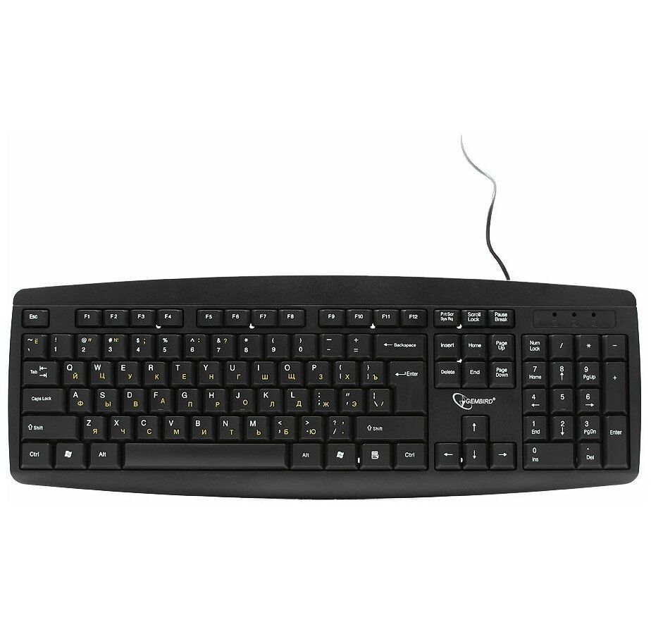 цена Клавиатура Gembird KB-8351U-BL black (KB-8351U-BL)