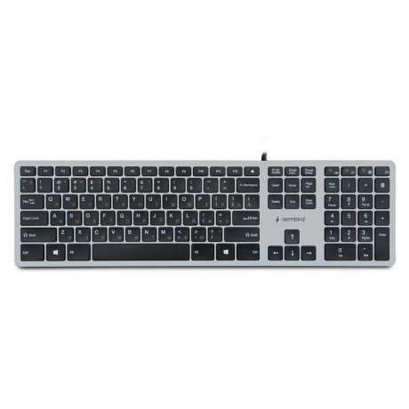 Клавиатура Gembird KB-8420 grey/black (KB-8420)