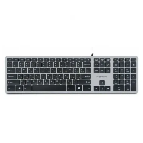 Клавиатура Gembird KB-8420 grey/black (KB-8420)