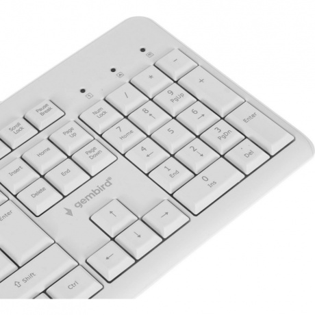 Клавиатура Gembird KB-8430M white (KB-8430M) - фото 5