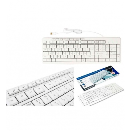 Клавиатура Gembird KB-8430M white (KB-8430M) - фото 2
