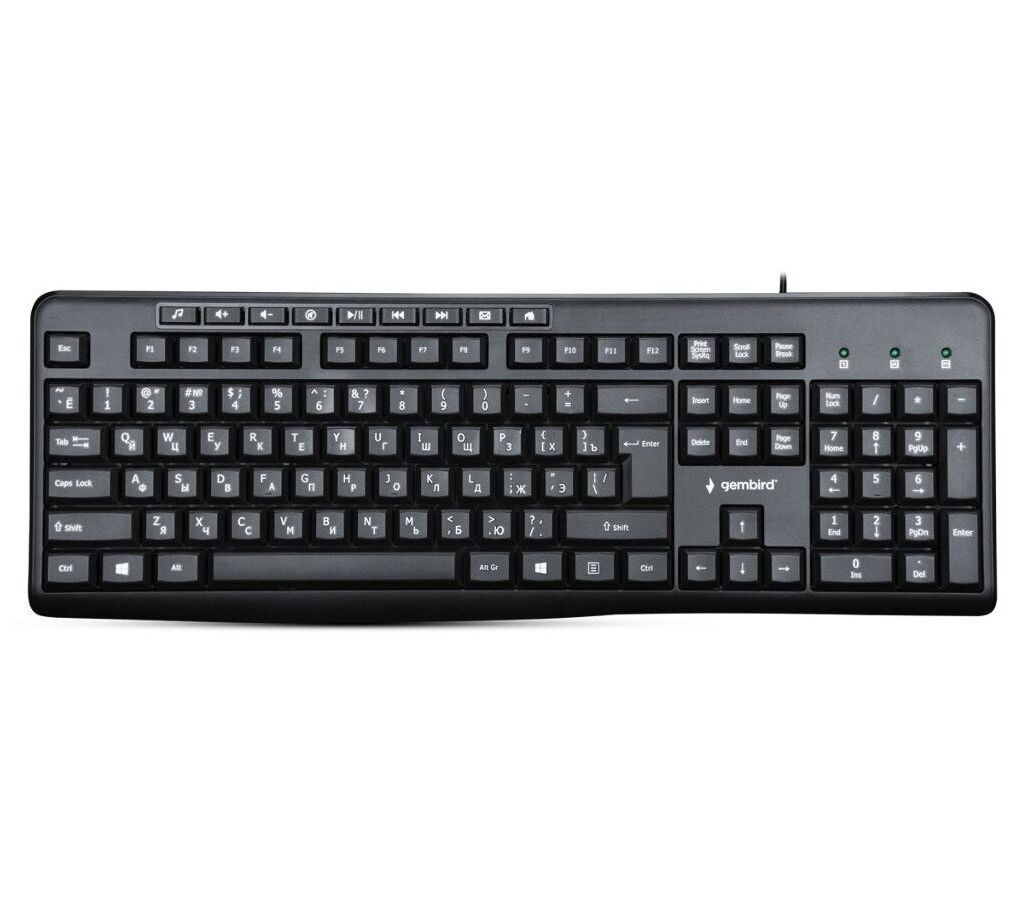 цена Клавиатура Gembird KB-8440M black (KB-8440M)