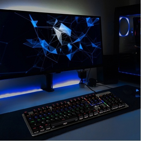 Клавиатура Oklick 970G  черный/серебристый - фото 14