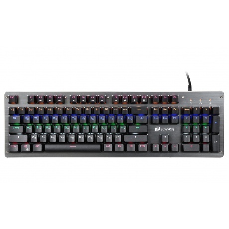 Клавиатура Oklick 970G  черный/серебристый - фото 9