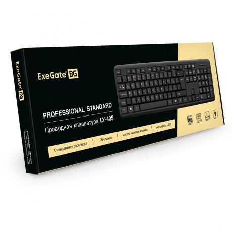 Клавиатура ExeGate Professional Standard LY-405 Black (EX287138RUS) - фото 4