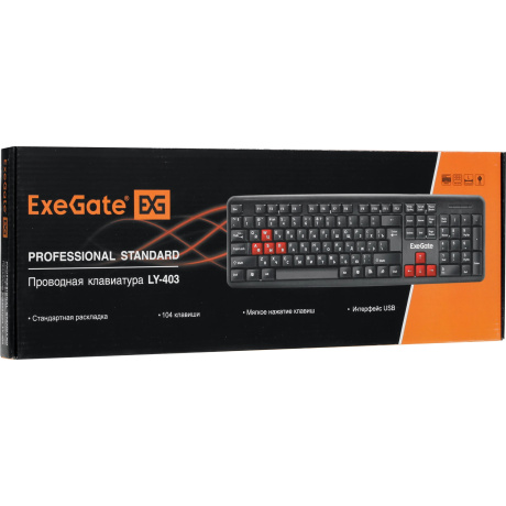 Клавиатура ExeGate LY-403 Black USB (EX264080RUS) - фото 8